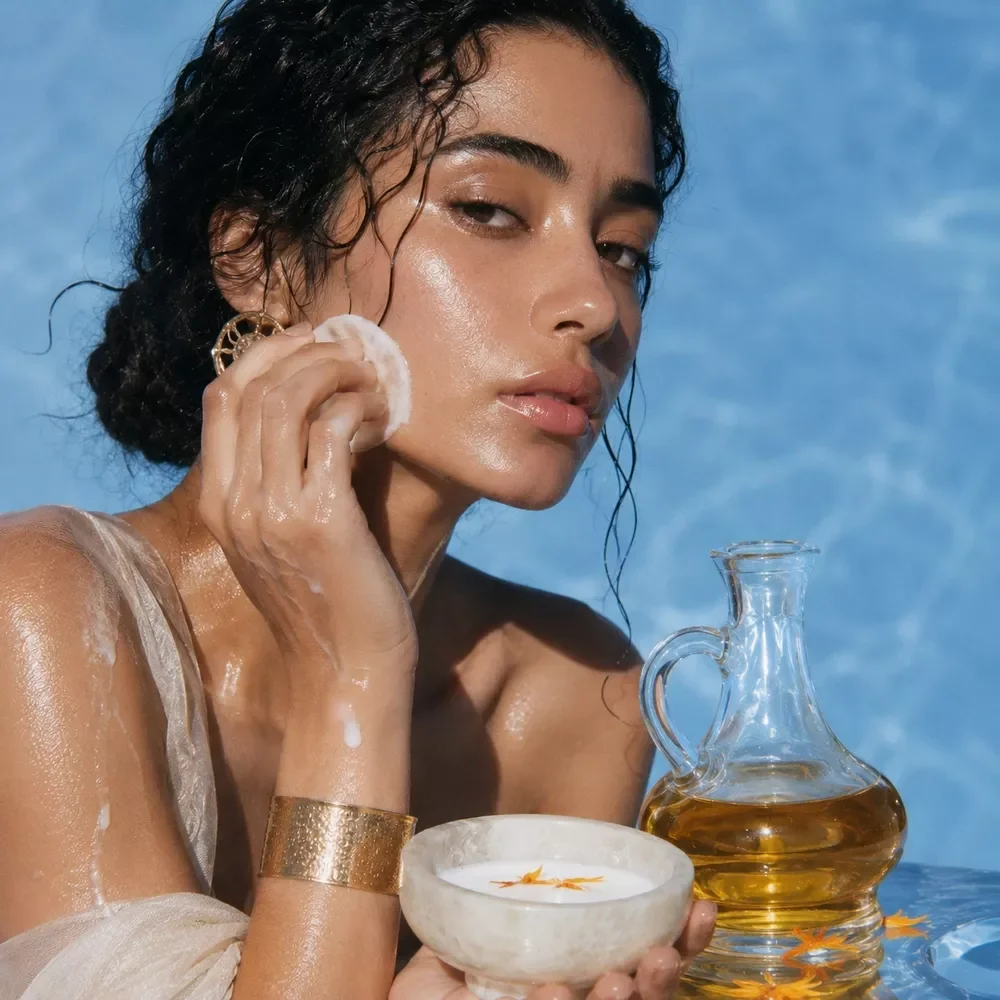 Egyptian Milk & Oil Skin Prep Steps