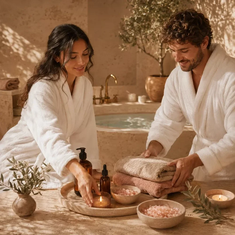 Couples Spa Night Prep Steps
