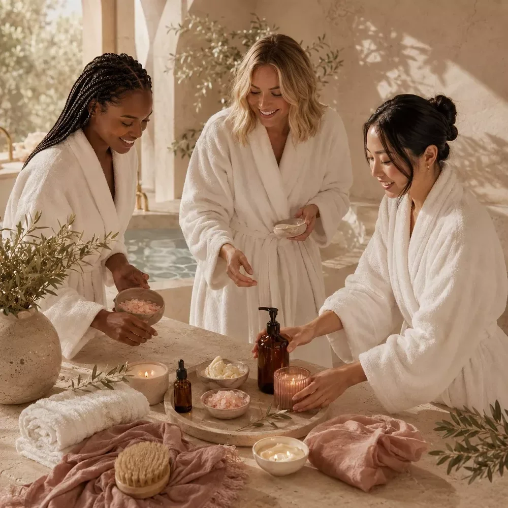 Spa Night for Friends Setup Steps