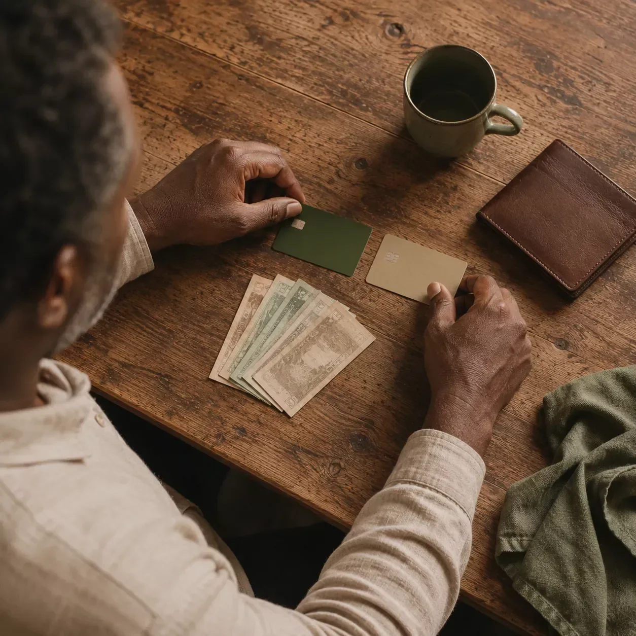 Choosing Cards and Cash