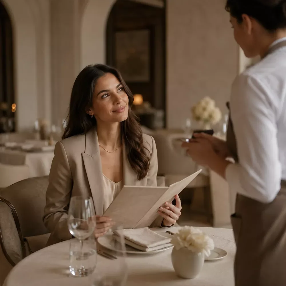 Ordering Etiquette Steps