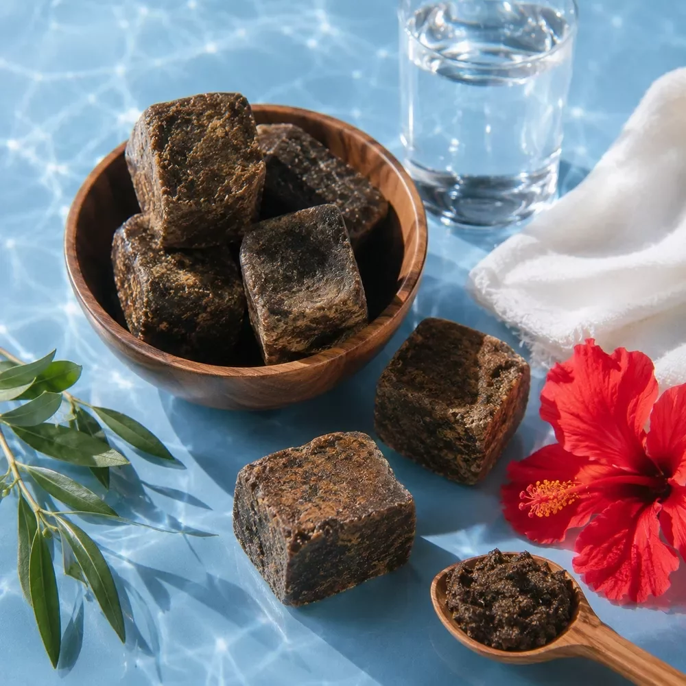 African Black Soap Prep Steps