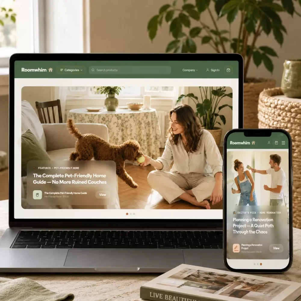 Online Business Asset Pack for Home & Living Niche