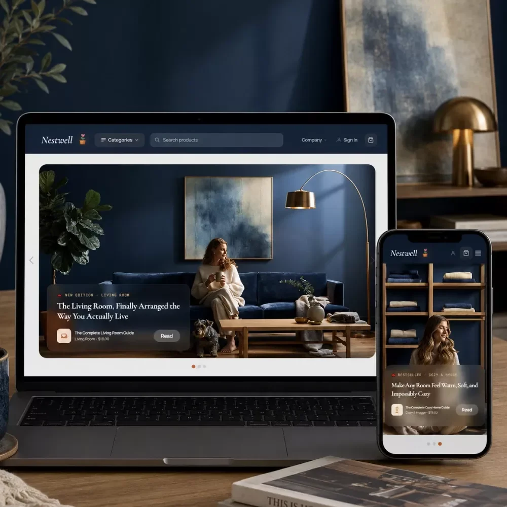 Home Design & Living Online Business Asset Pack