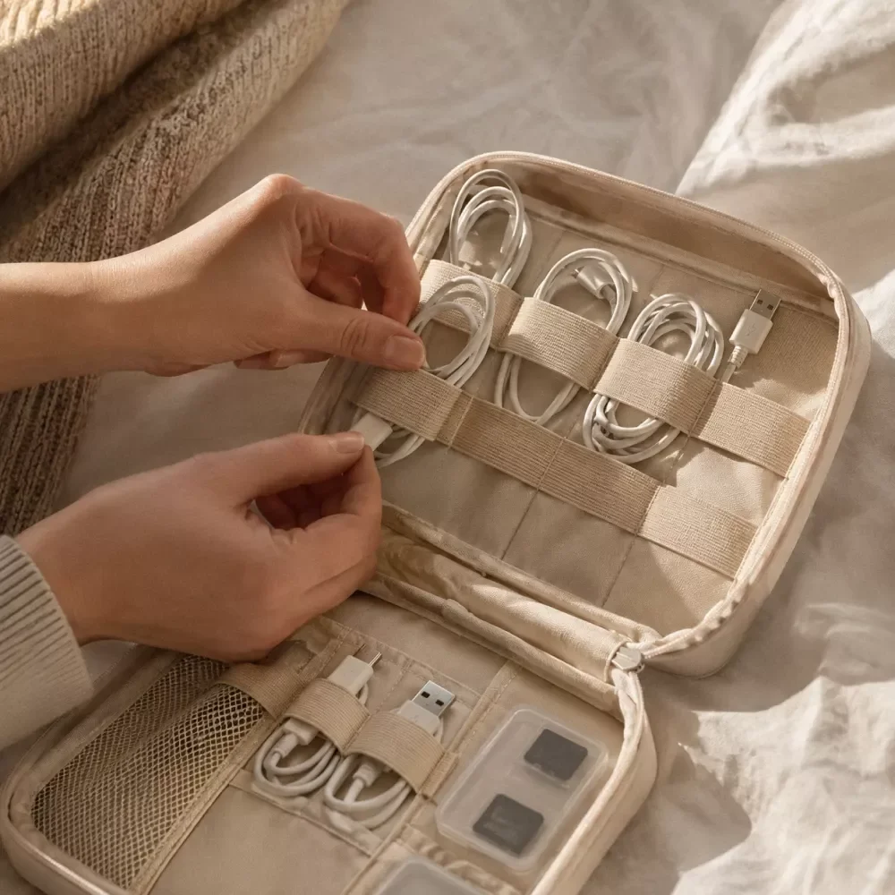 Cable Organizer Steps