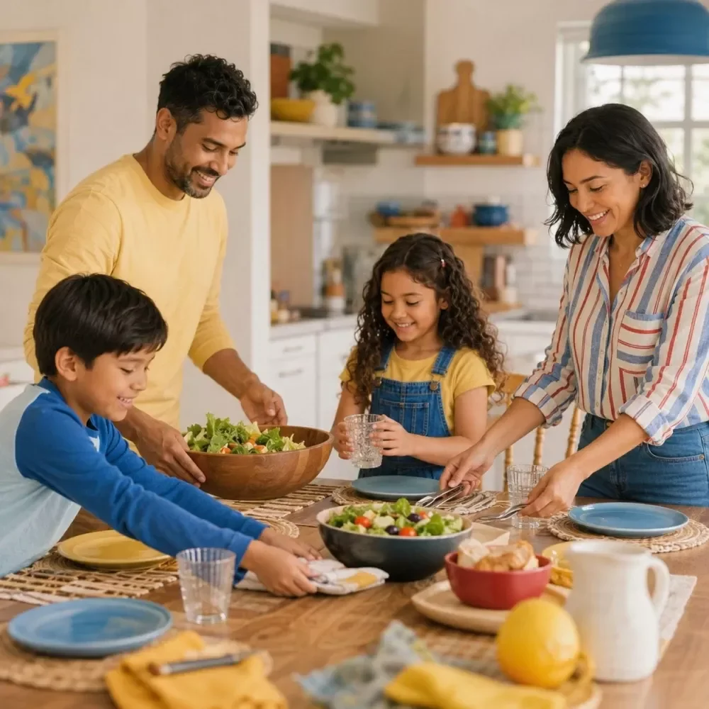 Family Dinner Routine Steps