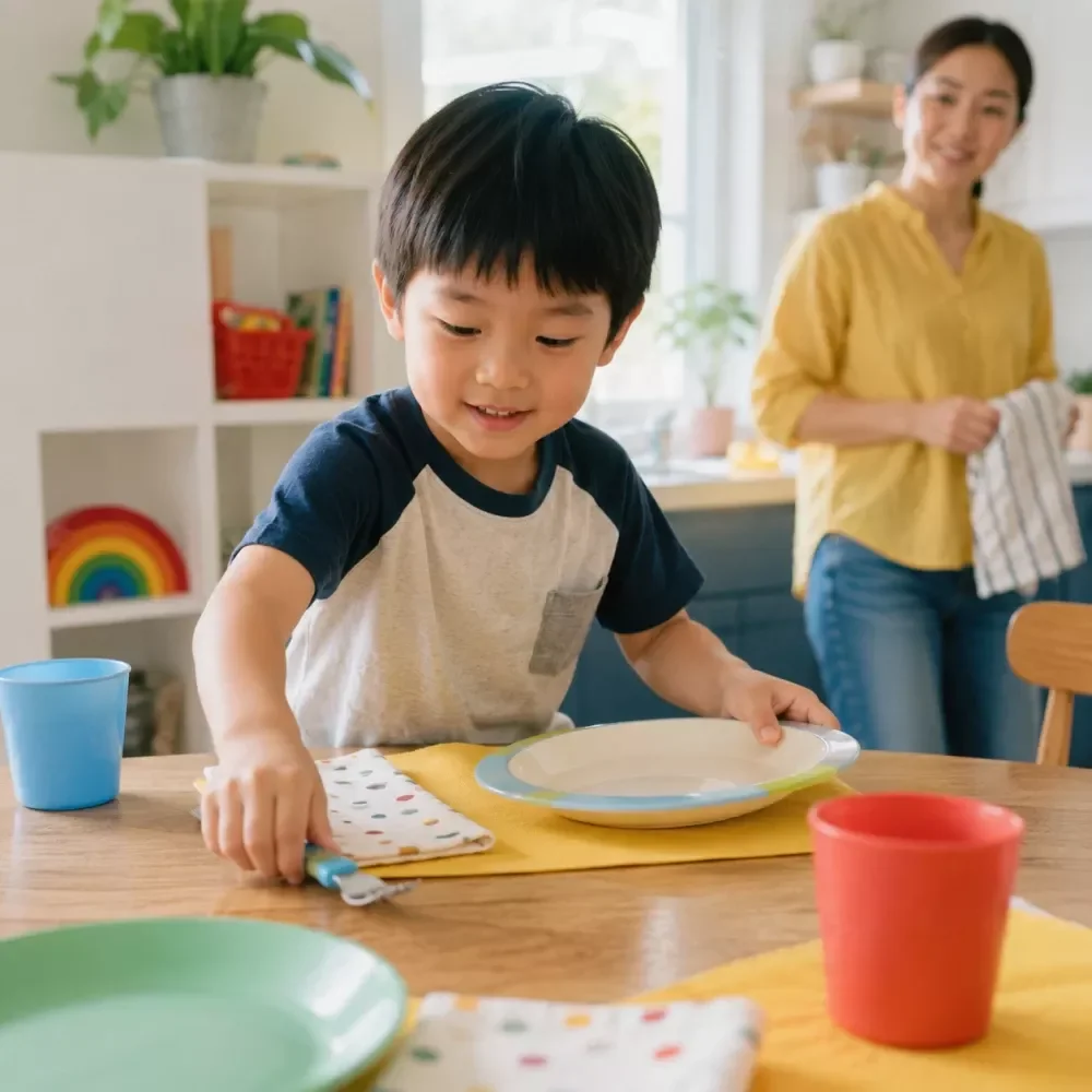 Kids' Mealtime Routine Steps