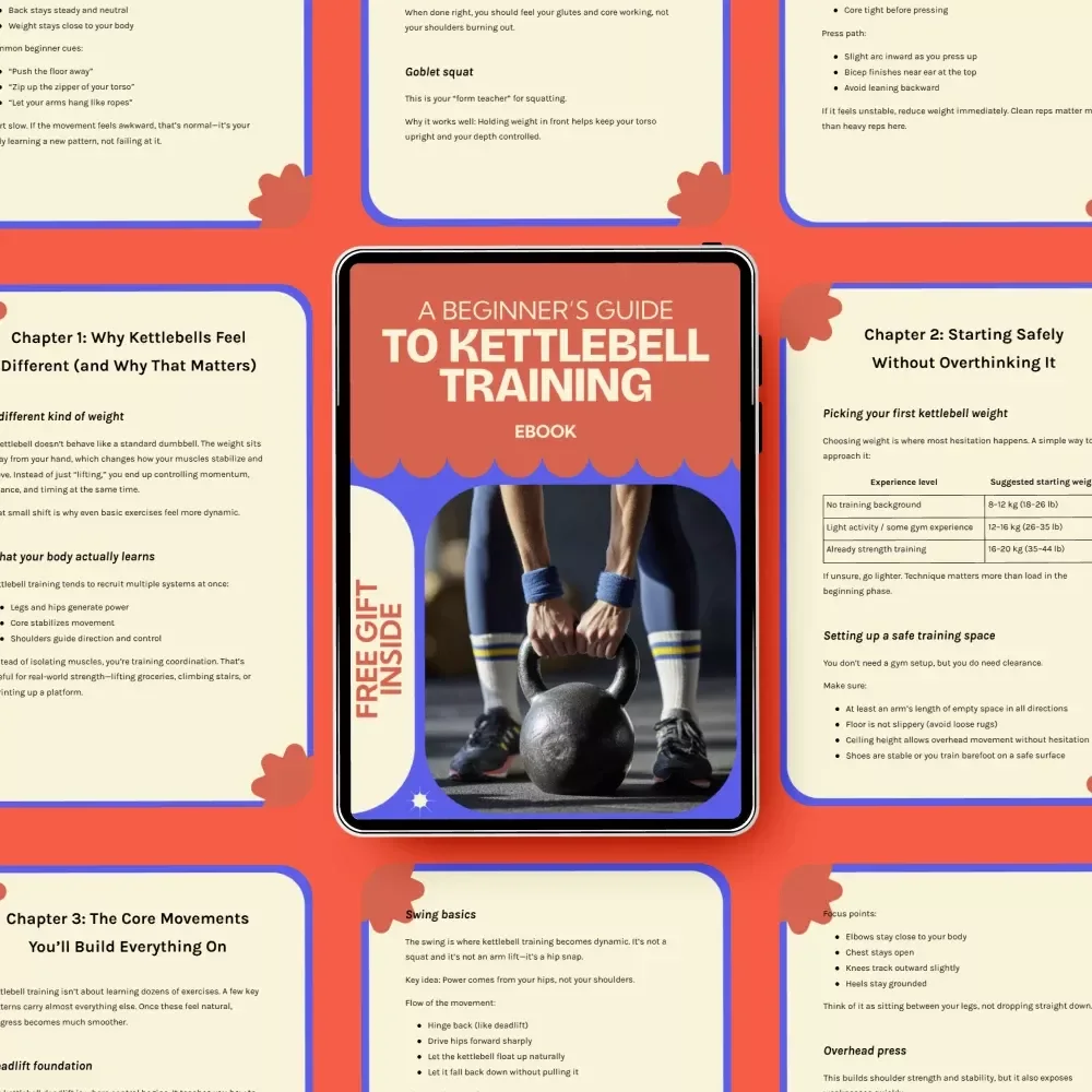 A Beginner’s Guide to Kettlebell Training – Complete kettlebell workout for beginners eBook, 4-Week Plan, Home Fitness Guide, Strength Training Digital Download