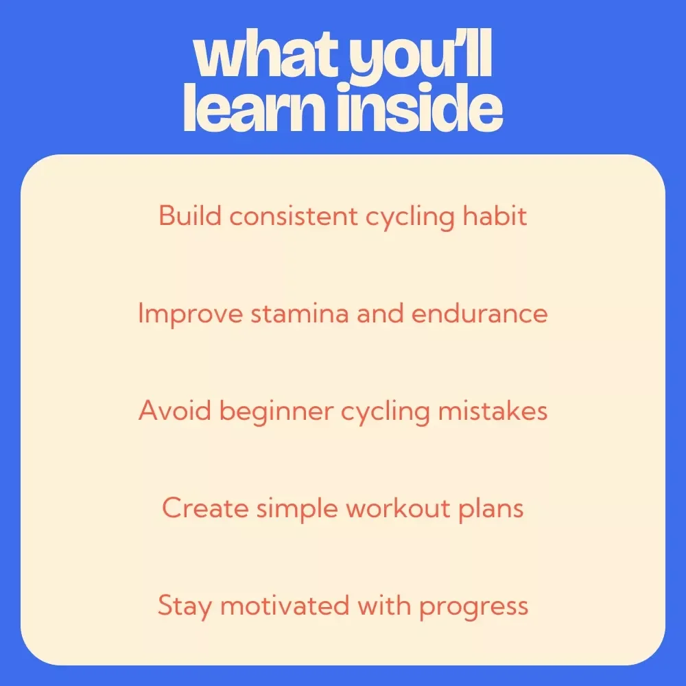 A Beginner’s Guide to Cycling for Fitness | How to Start Cycling for Fitness, Complete Beginner Cycling Plan, Digital Download Guide