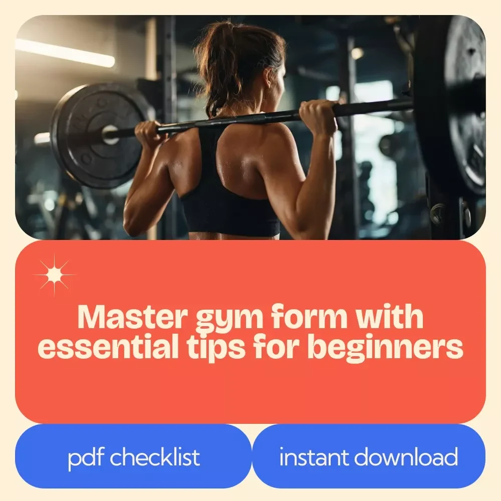 Gym Form Checklist for Beginners – Essential Gym Form Tips for Beginners
