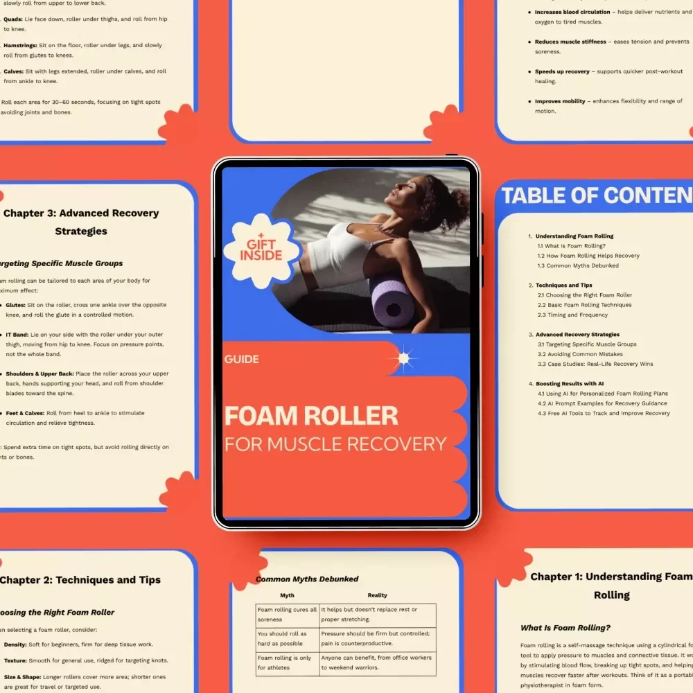 Foam Roller for Muscle Recovery – Complete Guide to Foam Roller for Recovery, Techniques, AI Plans & Proven Strategies for Faster Healing