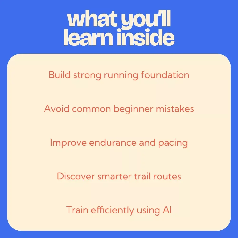 A Beginner’s Guide to Trail Running – Trail Running for Beginners Digital Guide, Outdoor Fitness eBook, Trail Skills Checklist, AI Training Planner for New Runners