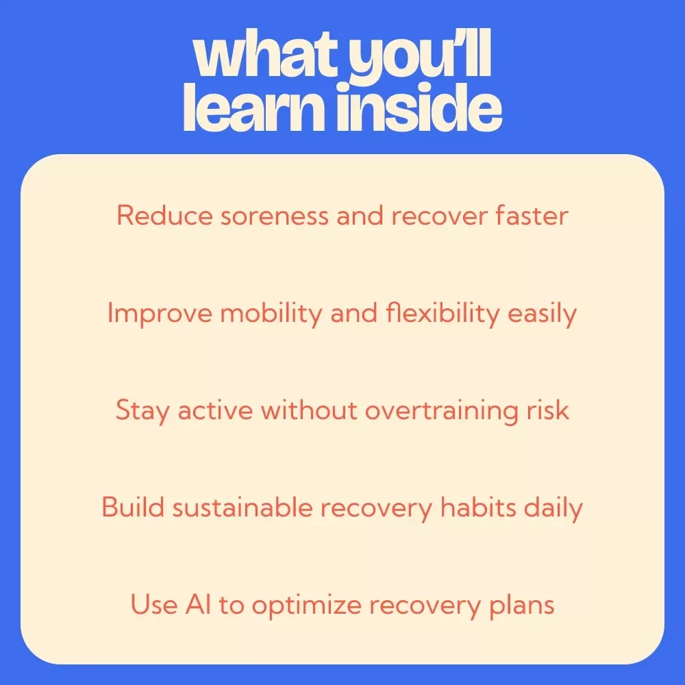 A Practical Guide to Active Recovery Exercises – Complete Digital Guide to Active Recovery Exercises, Mobility, Stretching & Smart Recovery Planning