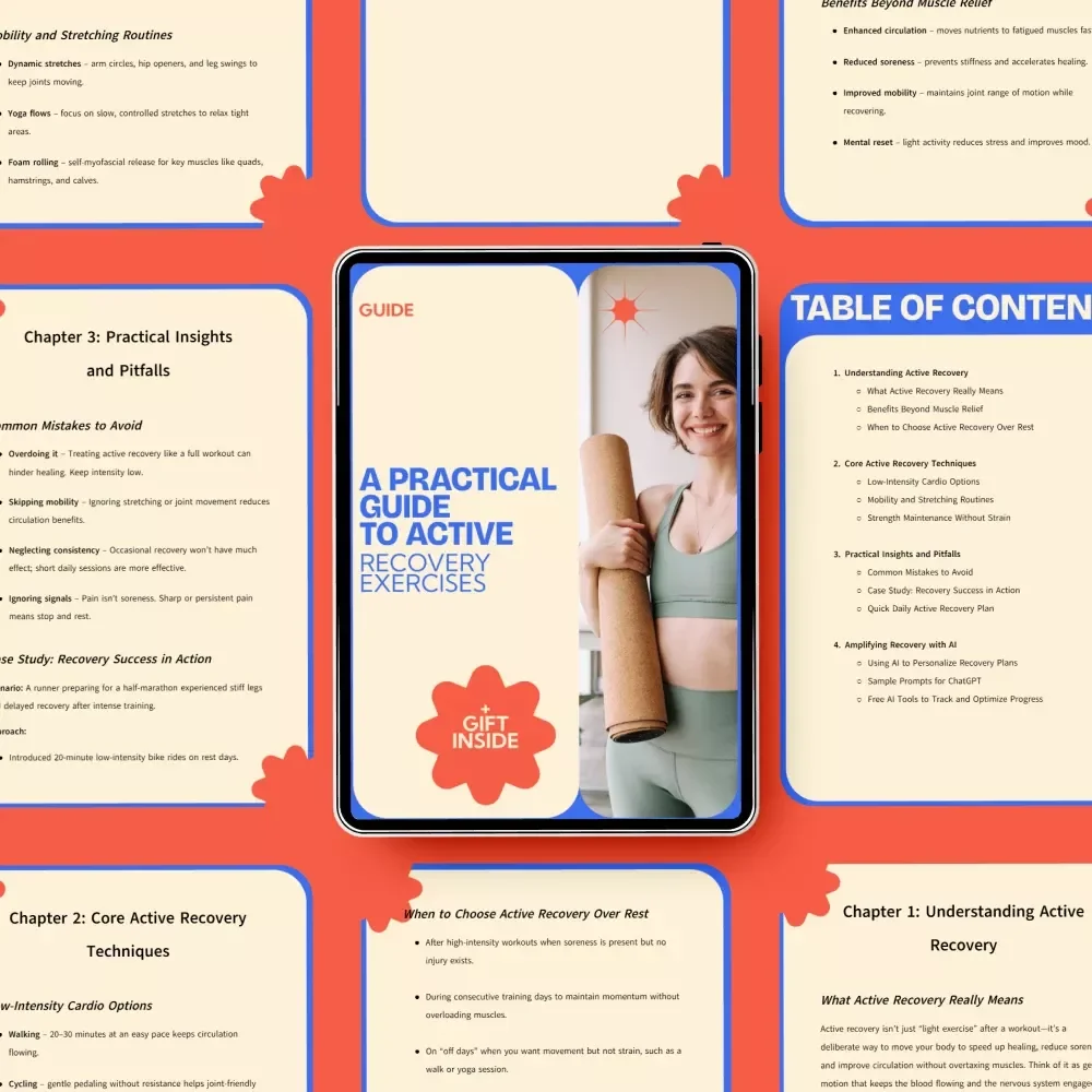A Practical Guide to Active Recovery Exercises – Complete Digital Guide to Active Recovery Exercises, Mobility, Stretching & Smart Recovery Planning