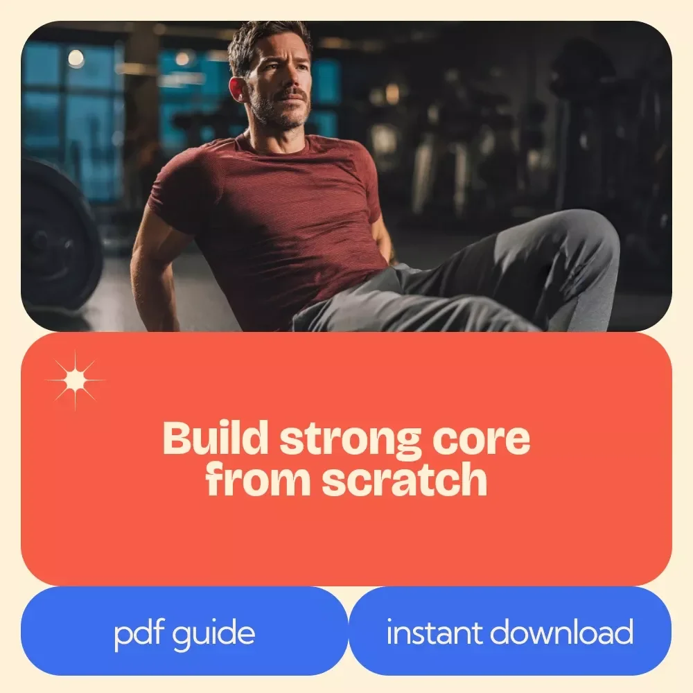 A Beginner’s Guide to Build Strong Core | Core Workout for Beginners Digital Guide | Simple At-Home Fitness Plan for Strength & Stability