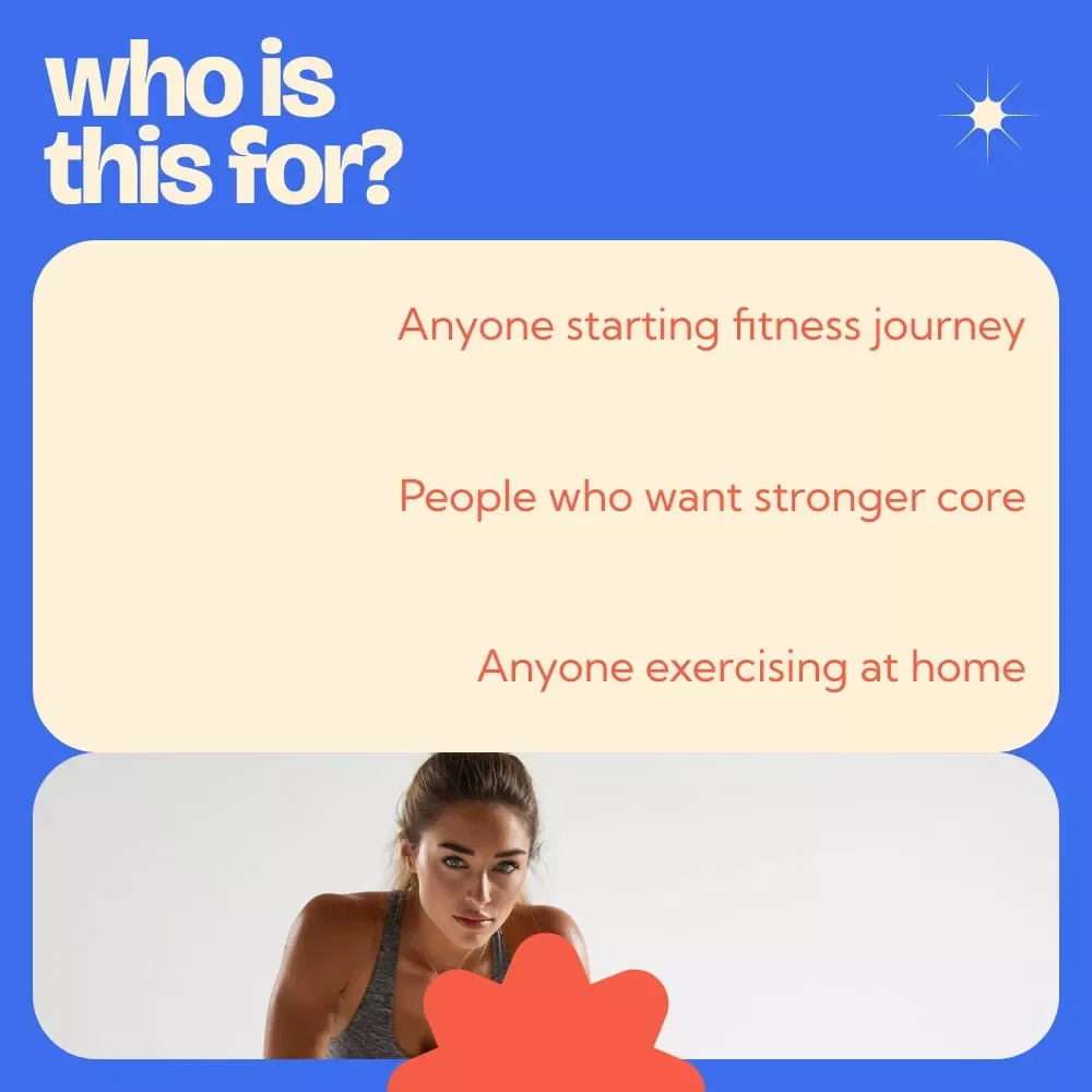A Beginner’s Guide to Build Strong Core | Core Workout for Beginners Digital Guide | Simple At-Home Fitness Plan for Strength & Stability