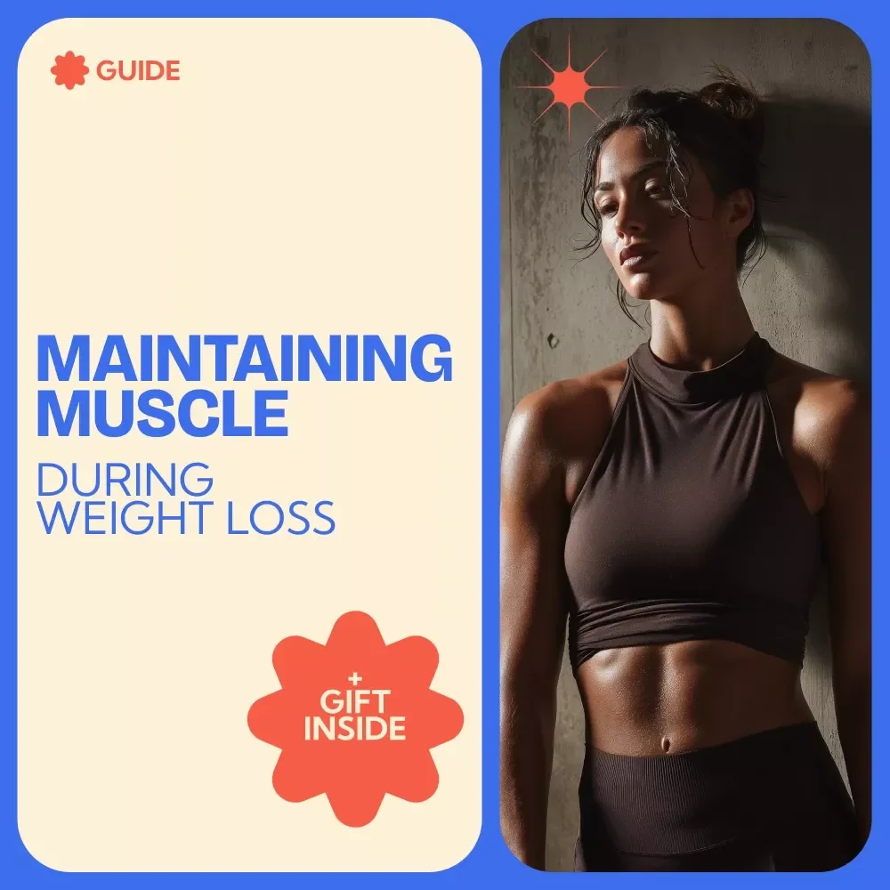 Maintaining Muscle During Weight Loss Guide | Science-Based Fat Loss Without Muscle Loss | Strength Training, Protein & AI Strategy eBook