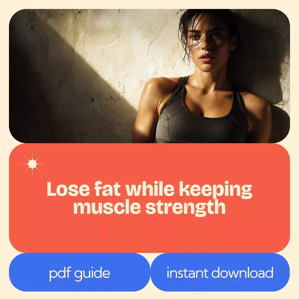 Maintaining Muscle During Weight Loss Guide | Science-Based Fat Loss Without Muscle Loss | Strength Training, Protein & AI Strategy eBook