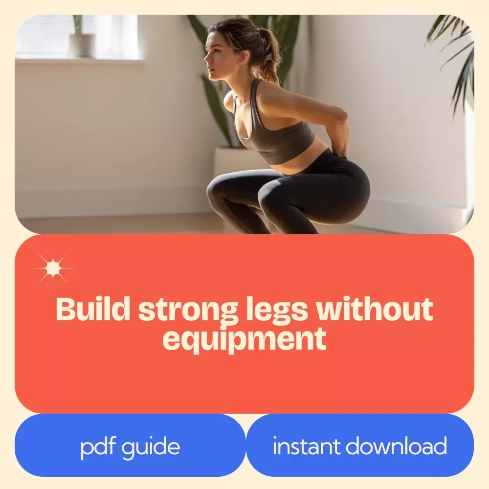 Lower Body Workouts Without Equipment – Ultimate lower body workout no equipment Guide, Bodyweight Fitness eBook, Home Workout Plan, Printable Fitness Checklist
