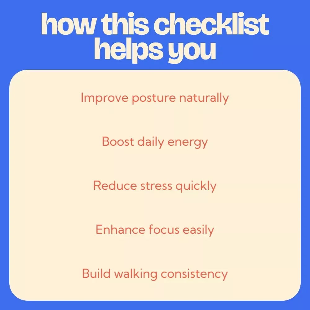 Japanese Walking Benefits Checklist – Mindful Movement Guide, Daily Walking Routine Planner, Wellness & Fitness Digital Download