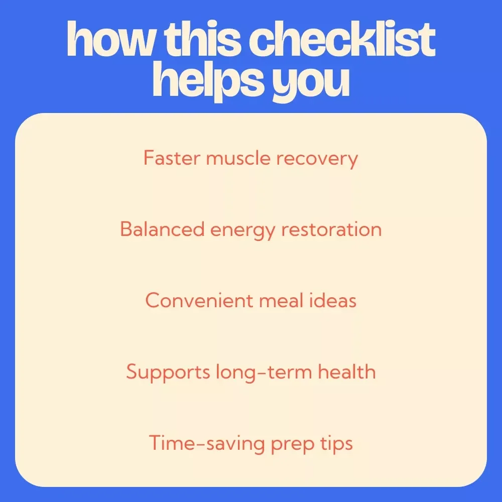 Post-Workout Meal Checklist: Delicious Meal Ideas to Refuel After Exercise