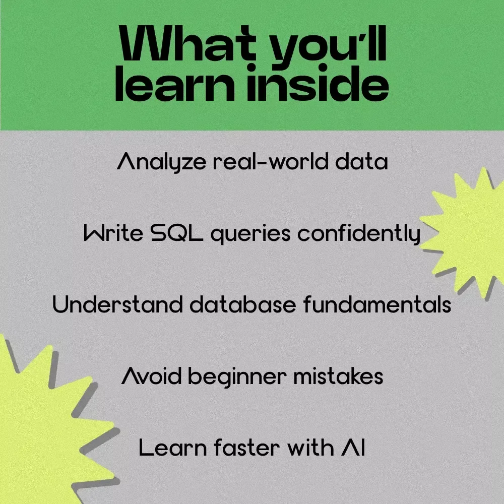 SQL Starter Kit: Databases for Beginners | How to Learn SQL for Beginners Guide, SQL eBook, Data Skills Checklist, Beginner-Friendly Database Training