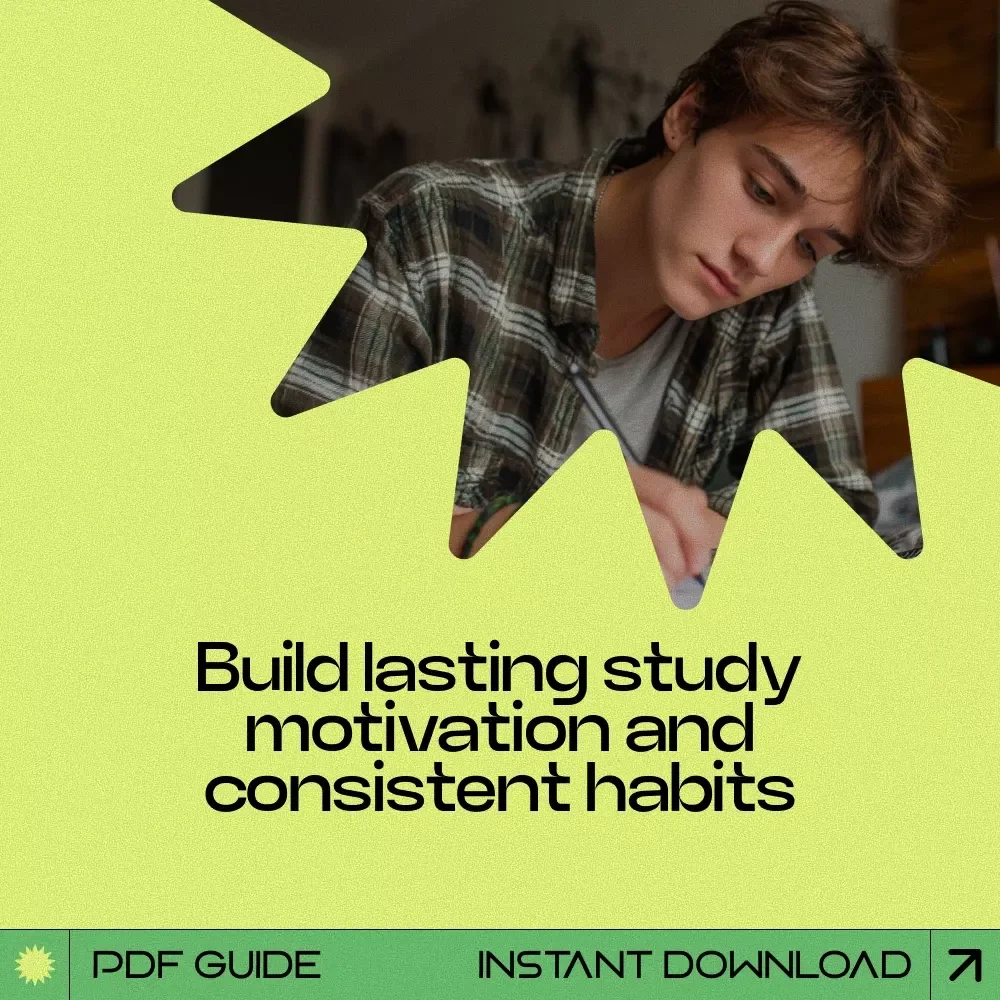 Study Spark – How to Find Study Motivation Guide, Digital Download eBook for Students, Focus & Productivity Planner, Study Routine & Habit Building Resource