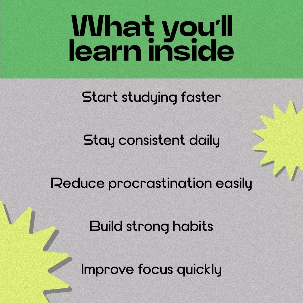 Study Spark – How to Find Study Motivation Guide, Digital Download eBook for Students, Focus & Productivity Planner, Study Routine & Habit Building Resource