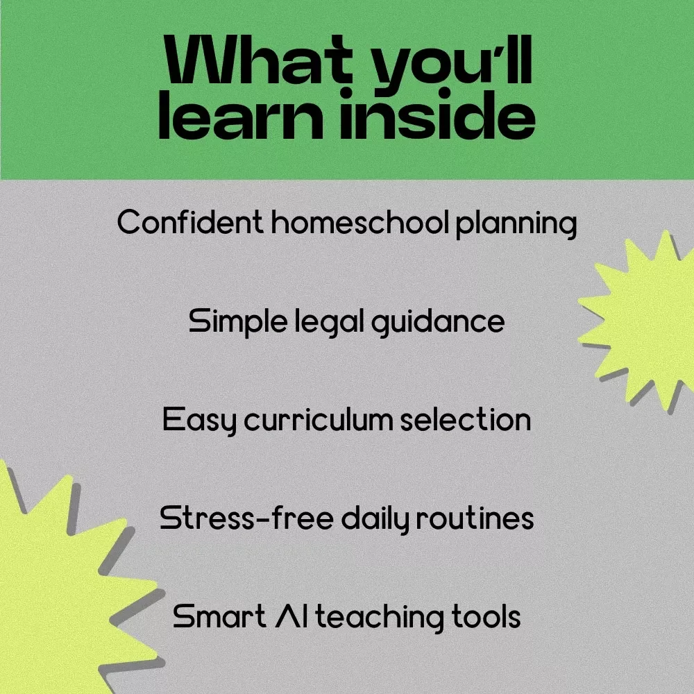 Home Learning with Confidence – A Practical Ebook Guide on how to start homeschooling, Curriculum Planning, Daily Routines & Beginner Setup for New Homeschool Families