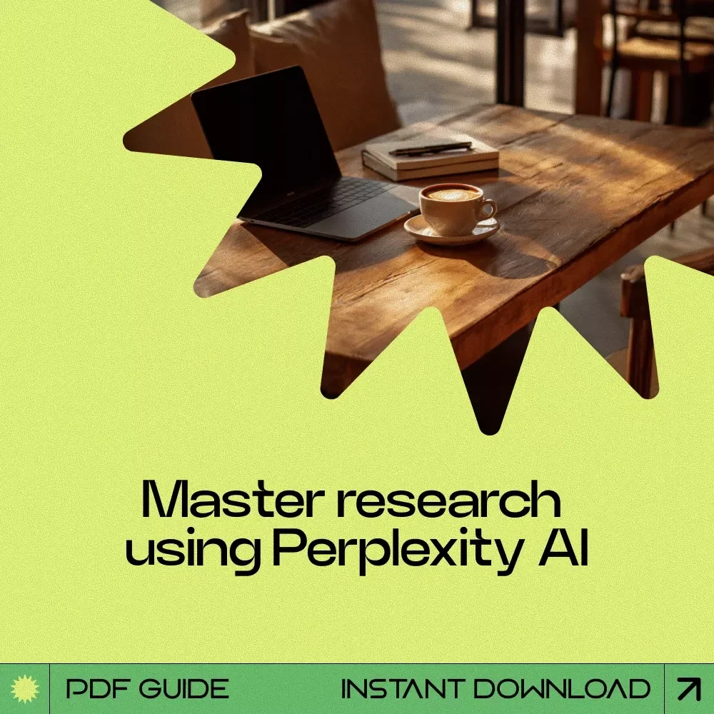 Research Smarter With Perplexity – Perplexity AI for Research Guide, Digital Download, AI Research Workflow eBook, Smarter Study & Information Gathering Toolkit