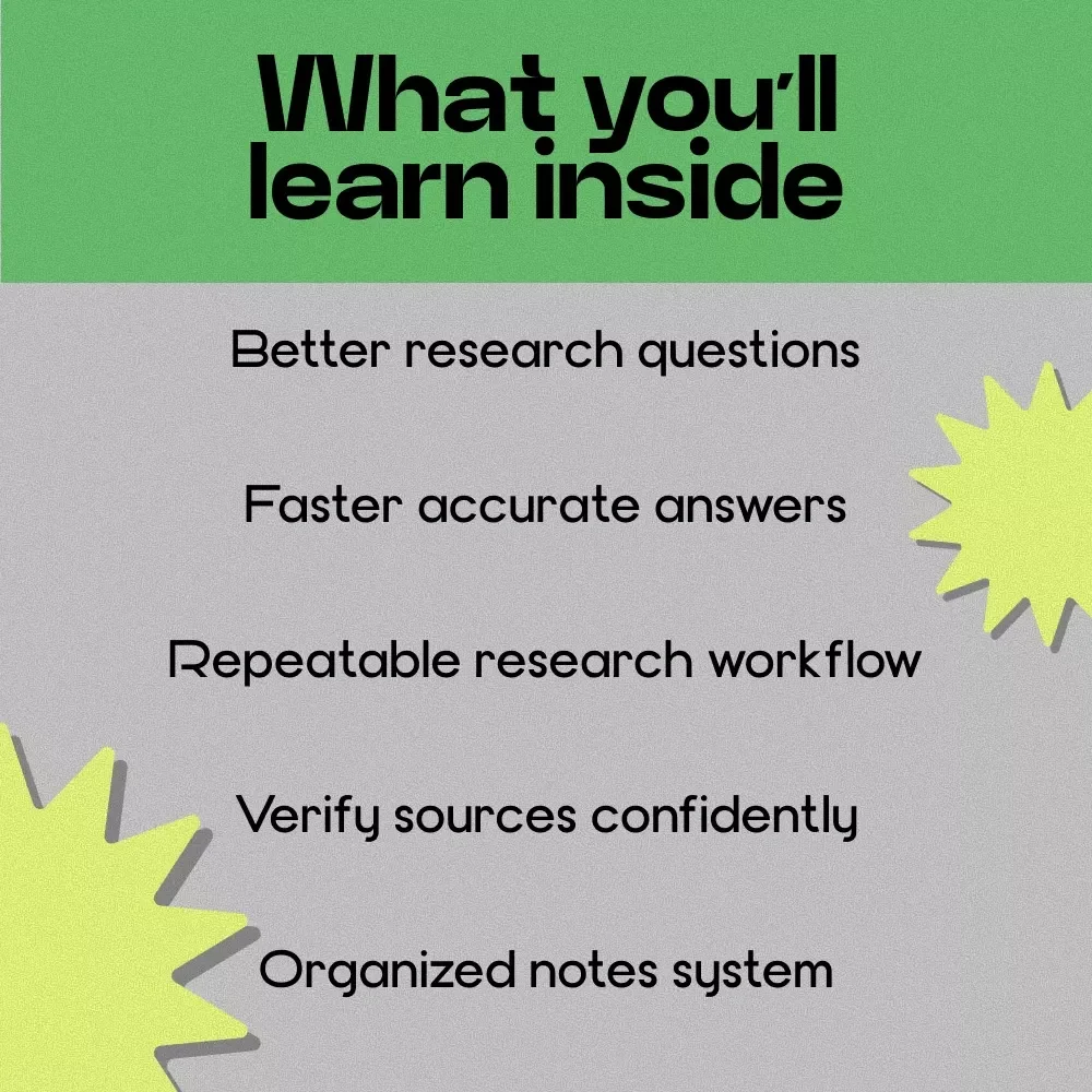 Research Smarter With Perplexity – Perplexity AI for Research Guide, Digital Download, AI Research Workflow eBook, Smarter Study & Information Gathering Toolkit