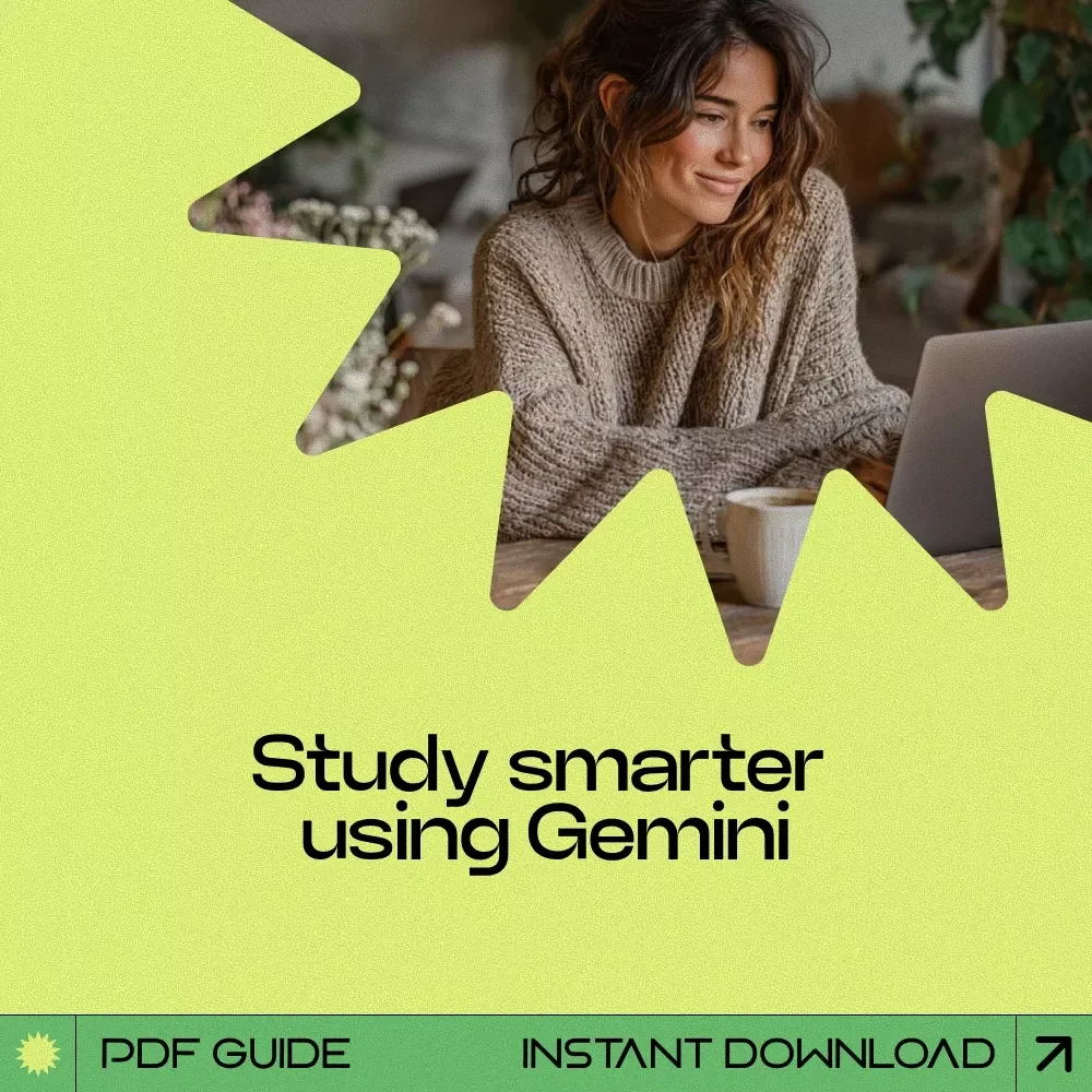Learn Faster With Gemini – How to Use Google Gemini for Studying Guide, Smart Study Routine, AI Study Tips, Exam Prep System, Digital Download