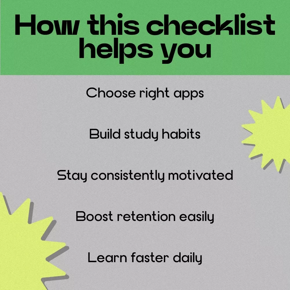 Tap, Learn, Level Up | AI Powered Learning Apps Checklist for Smarter Study, Faster Skill Growth & Personalized Digital Learning Guide