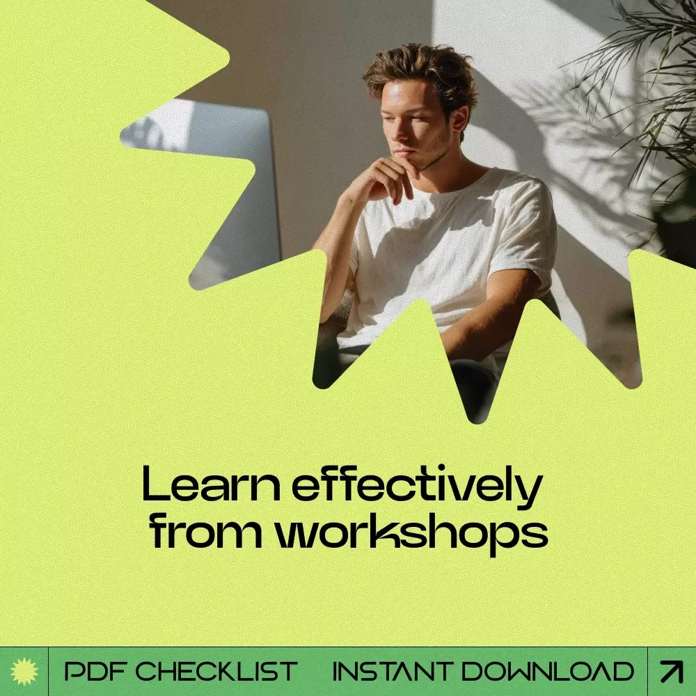 Click, Learn, Repeat – How to Learn from Online Workshops Checklist | Digital Download Study Guide, Productivity Learning Tool, Workshop Success Planner