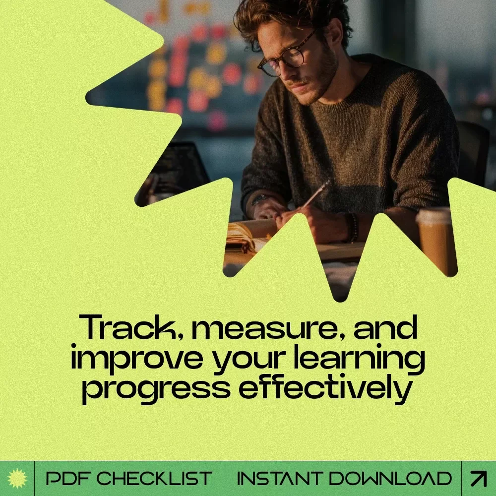 Tracking Learning Progress Checklist – How to Track Learning Progress, Study Tracker, Weekly Learning Goals, Productivity Planner, Digital Download