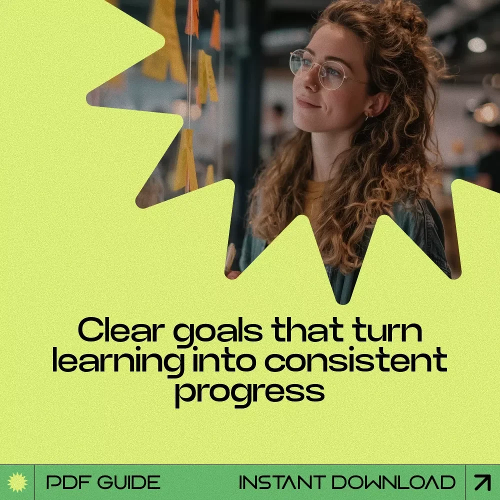 Goals That Make Learning Happen | A Practical Guide on how to set learning goals, Build Clear Focus, and Turn Learning Into Daily Progress