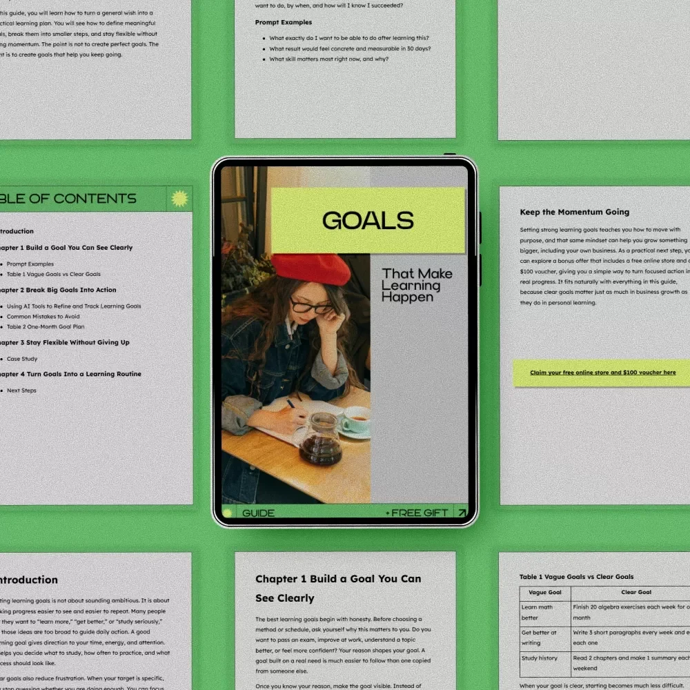 Goals That Make Learning Happen | A Practical Guide on how to set learning goals, Build Clear Focus, and Turn Learning Into Daily Progress