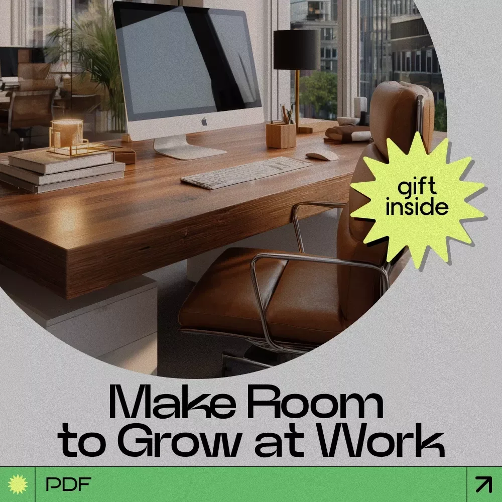 Make Room to Grow at Work Checklist – how to make time for learning at work, Productivity & Career Growth Printable, Skill Building Planner