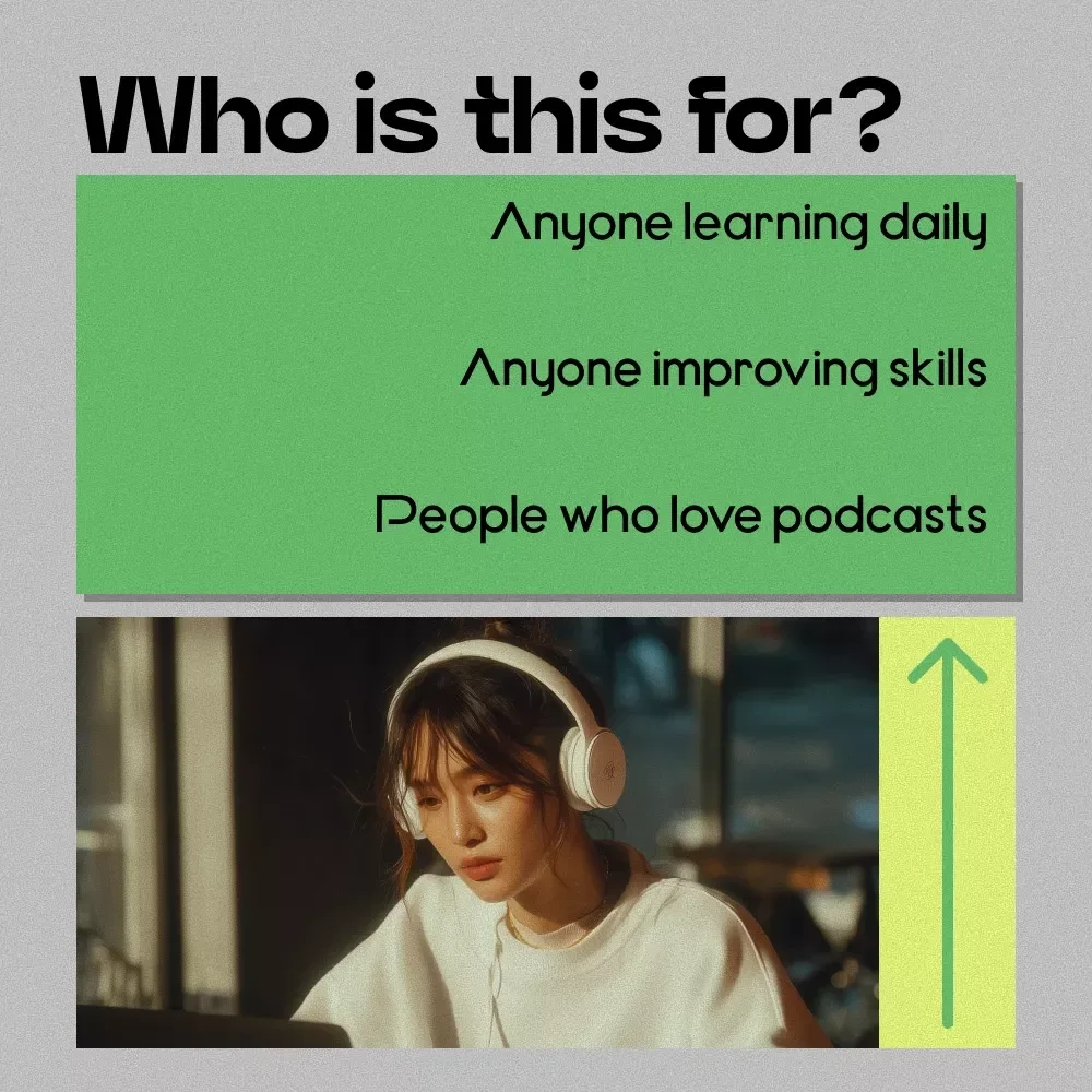 Podcast Learning Power Checklist – How to Learn from Podcasts Effectively, Audio Learning Guide, Productivity & Skill-Building Checklist