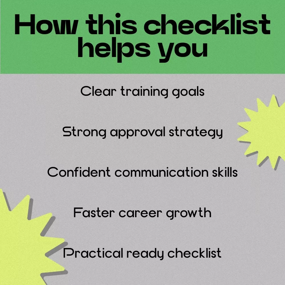 Ask Smart Grow Fast at Work Checklist | How to Ask for Training at Work Guide | Career Growth Printable, Professional Development Planner, Workplace Skills Upgrade Tool