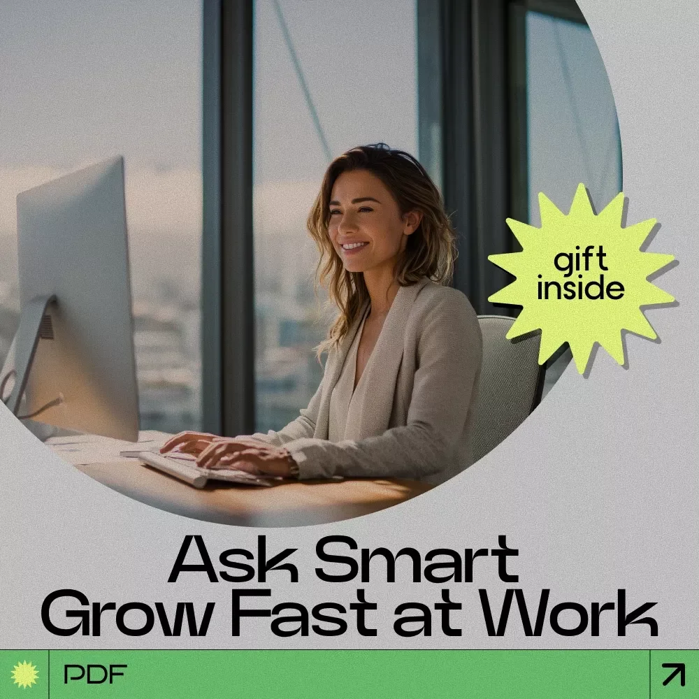 Ask Smart Grow Fast at Work Checklist | How to Ask for Training at Work Guide | Career Growth Printable, Professional Development Planner, Workplace Skills Upgrade Tool
