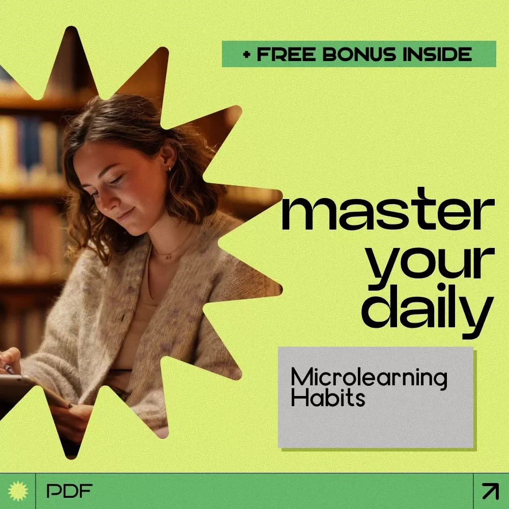 Master Your Daily Microlearning Habits – Printable checklist for Consistent Learning, Productivity Boost & Skill Building Guide