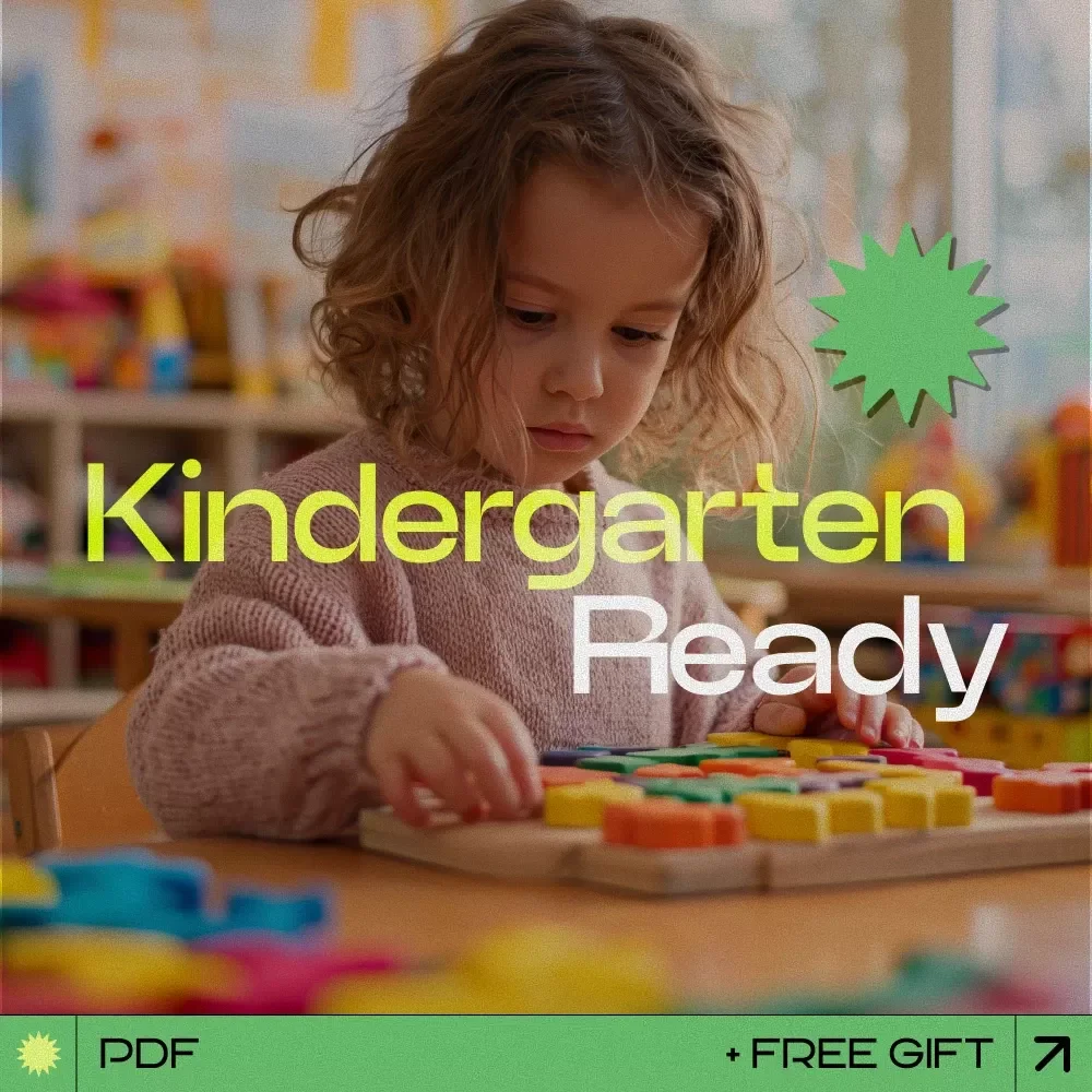 Kindergarten Ready Without the Tears – Easy Checklist Guide for Parents | how to prepare child for kindergarten Routine & Skills Planner