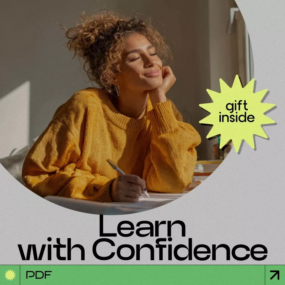 Learn With Confidence – A Practical Guide on how to build confidence in learning | Digital Download Study Mindset Workbook
