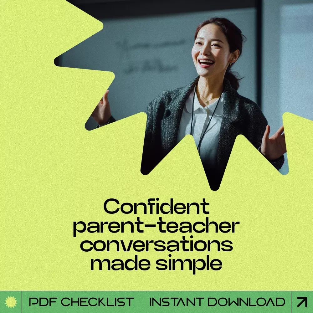 Speak Up With Calm and Confidence Checklist | how to talk to teacher about concerns | Parent Communication Guide | School Meeting Prep Printable