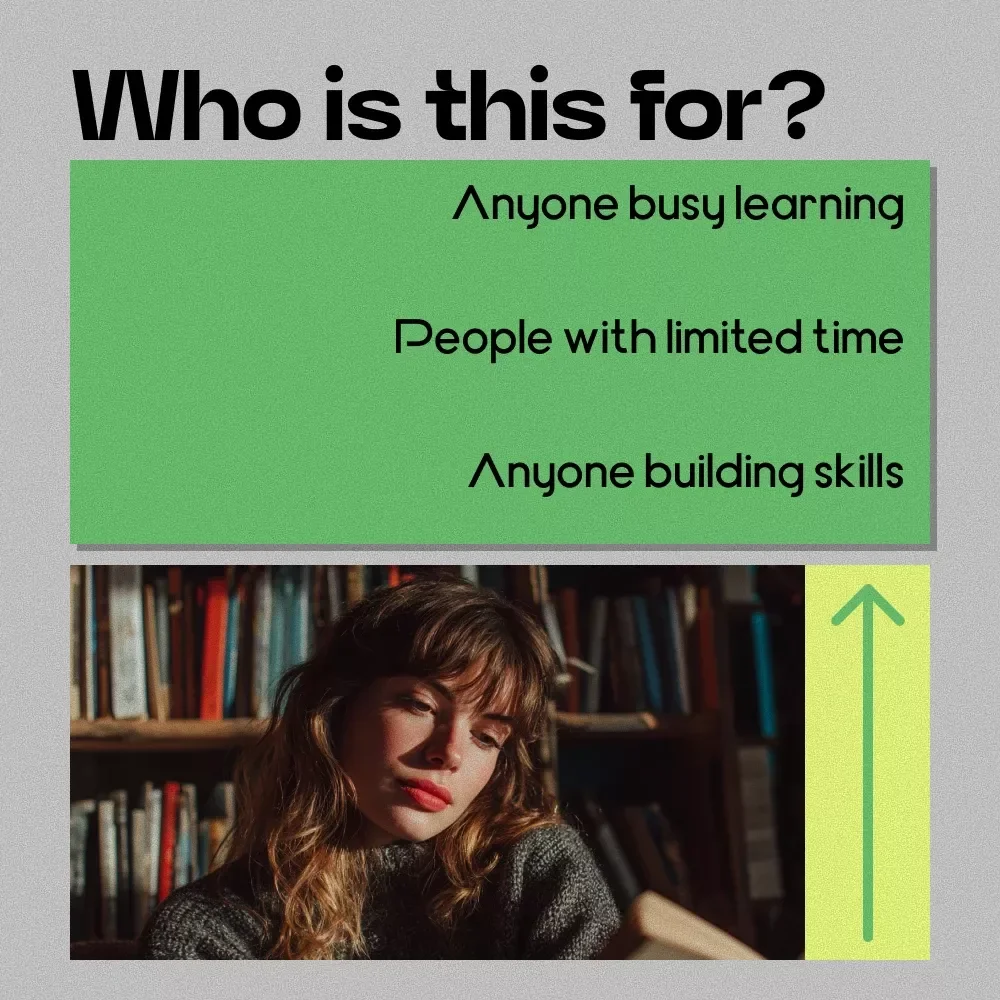 Learn in Limited Time for Busy Minds Checklist | How to Learn with Limited Time Productivity Guide, Microlearning Strategy, Fast Skill Building Printable