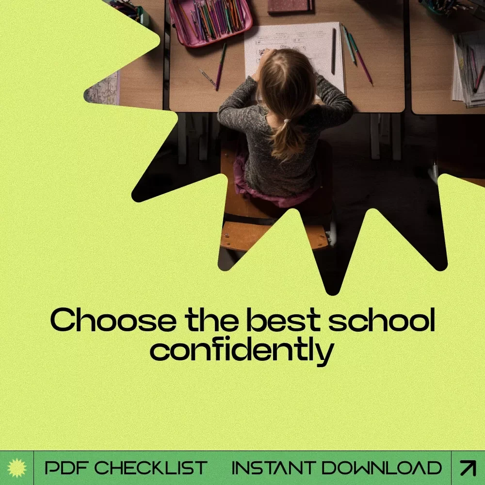 Find the Right Fit for Your Child – Checklist Guide for Parents | How to Choose a School for Your Child | School Selection Planner Printable