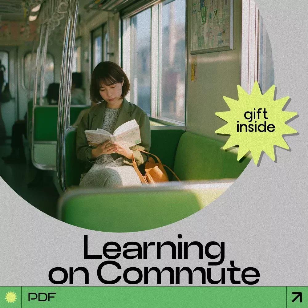 Learning on Commute Checklist – How to Learn While Commuting, Productivity Guide for Busy Professionals & Students, Digital Download