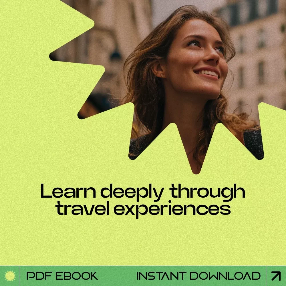 Learning the World by Moving Through It – A Practical Ebook Guide on How to Learn Through Travel, Smart Travel Learning System, Digital Download for Curious Explorers