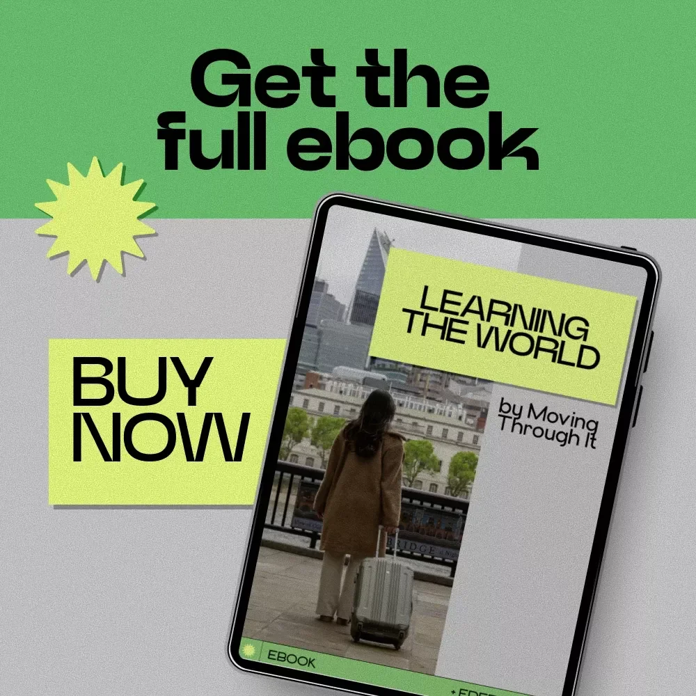 Learning the World by Moving Through It – A Practical Ebook Guide on How to Learn Through Travel, Smart Travel Learning System, Digital Download for Curious Explorers